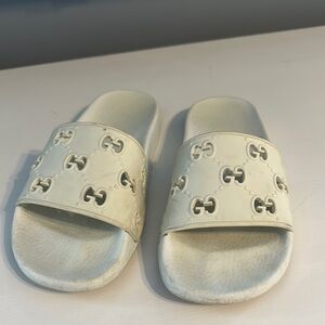 Gucci Beige Slide Sandals